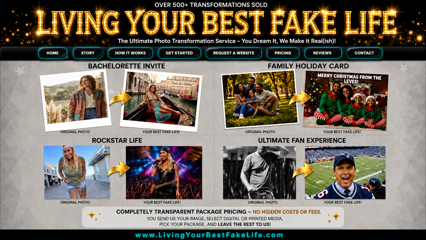 Living Your Best Fake Life Homepage