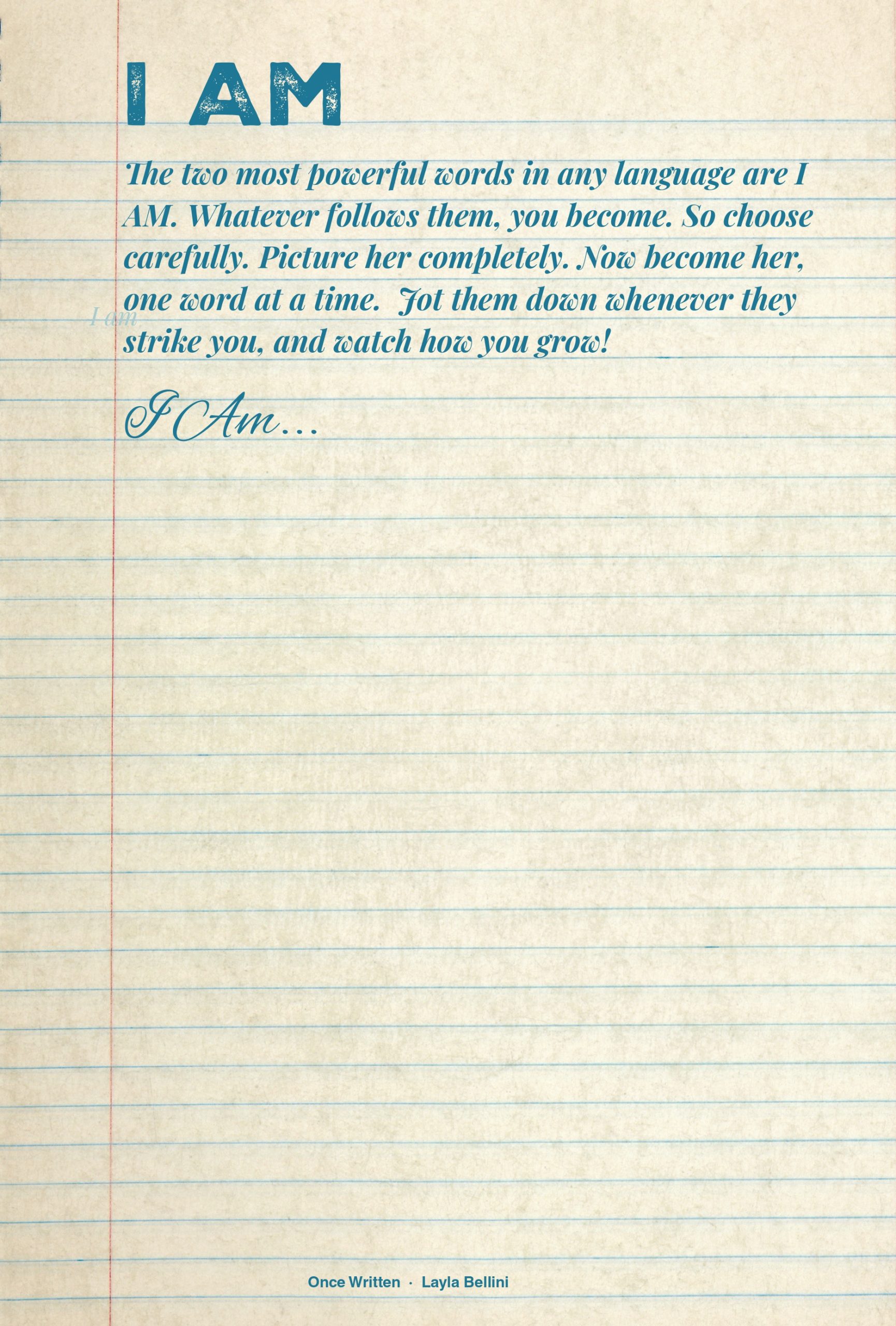 Preview page from Once Written