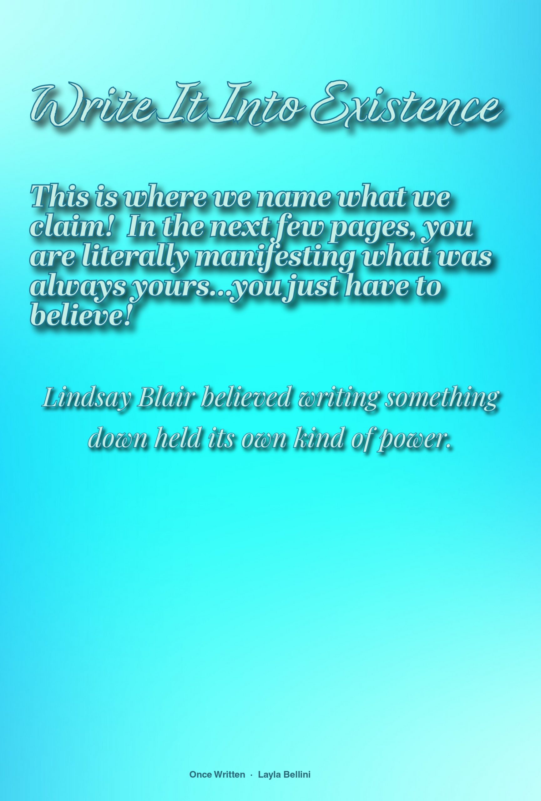 Preview page from Once Written