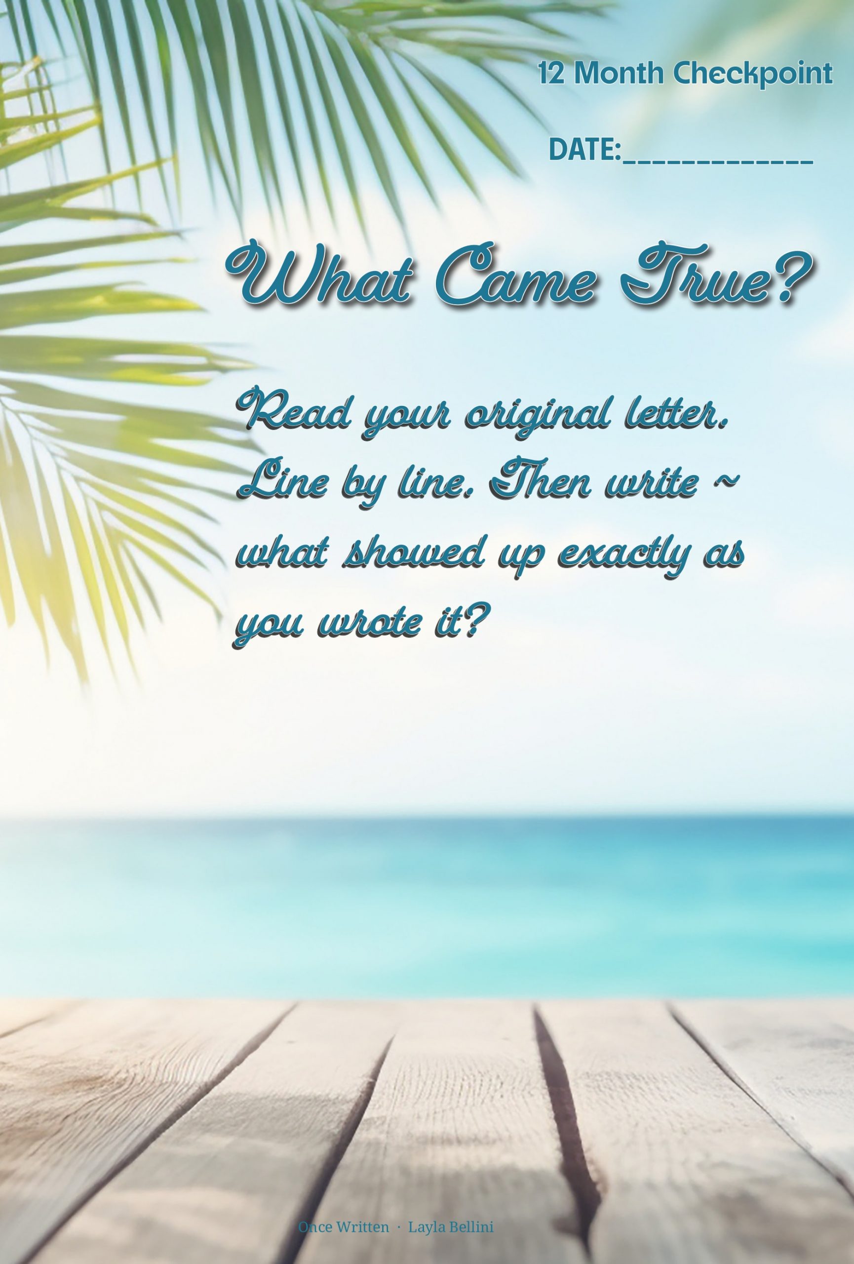Preview page from Once Written